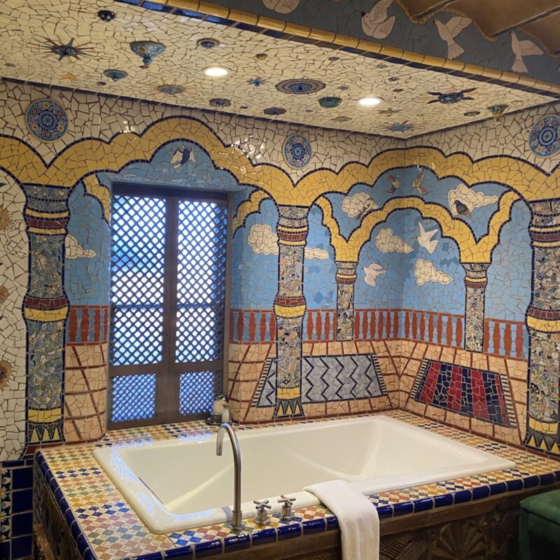 Moroccan Mosaic bathroom tile work